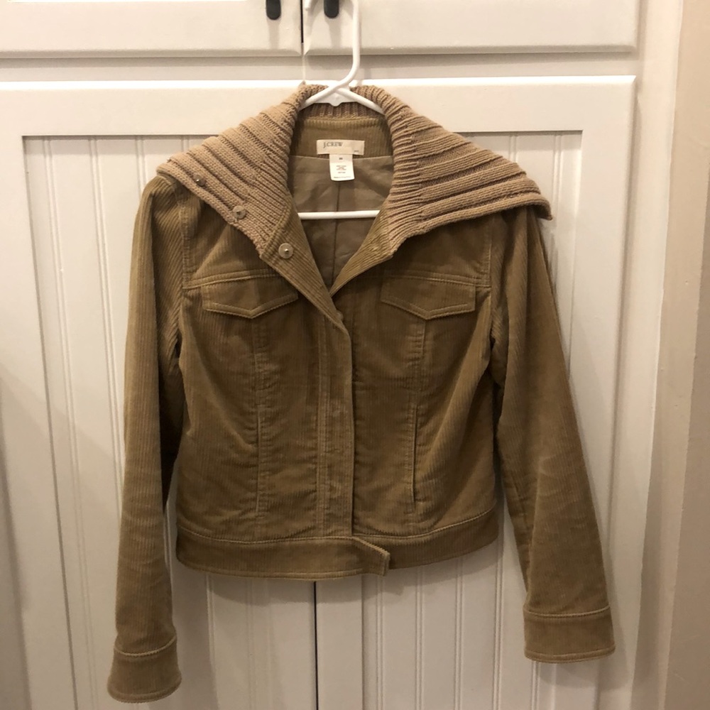 J. Crew camel corduroy jacket XS